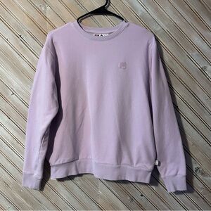 Fila Lavender Purple Crew Neck Pullover Sweater Athletic Long Sleeve